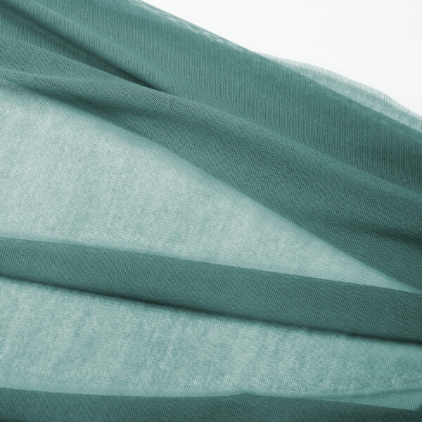 Organic Cotton Soft Tulle Fabric in Sea Pine
