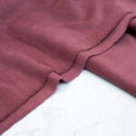 mulled berry cotton sherpa fleece fabric