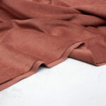 Organic Cotton Terry Towelling Fabric in Cedar Wood