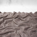 Organic Cotton Terry Towelling Fabric in Earl Grey
