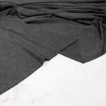 Bamboo Jersey Fabric in Charcoal Grey
