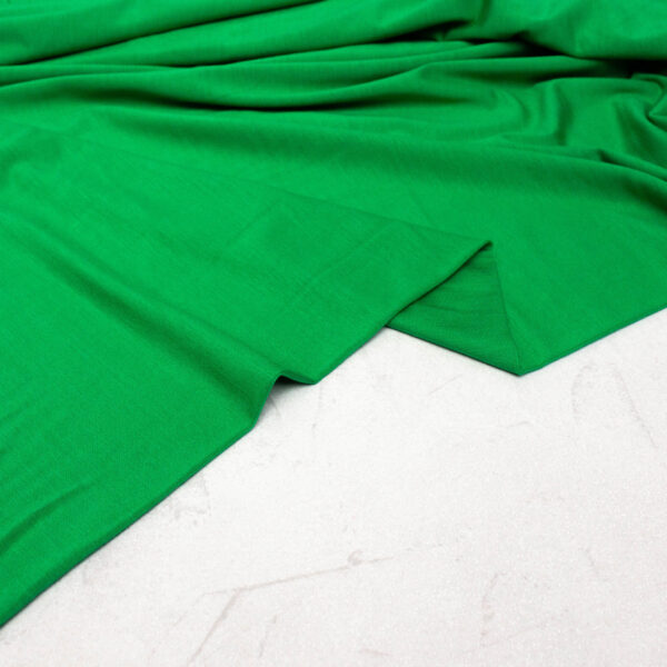 Bamboo Jersey Fabric in Lucky Green