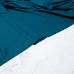 Bamboo Jersey Fabric in Ocean Blue