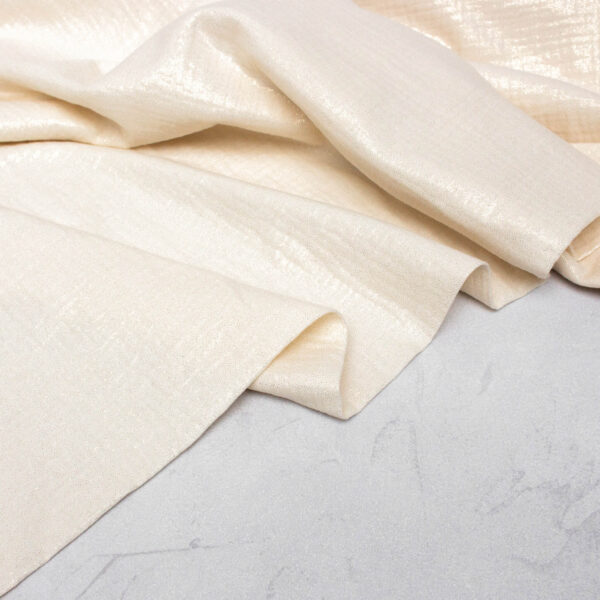 Double Gauze Fabric in Champagne Shimmer
