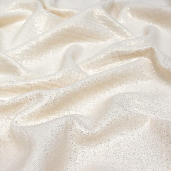 Double Gauze Fabric in Champagne Shimmer