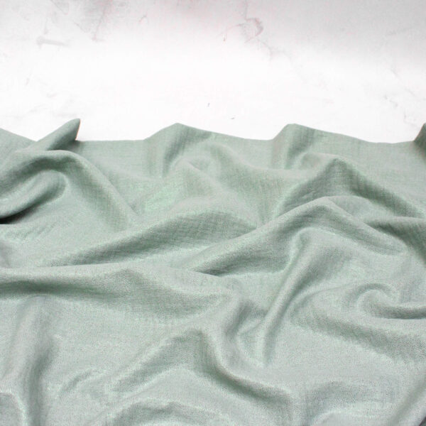 Double Gauze Fabric in Misty Sage Shimmer