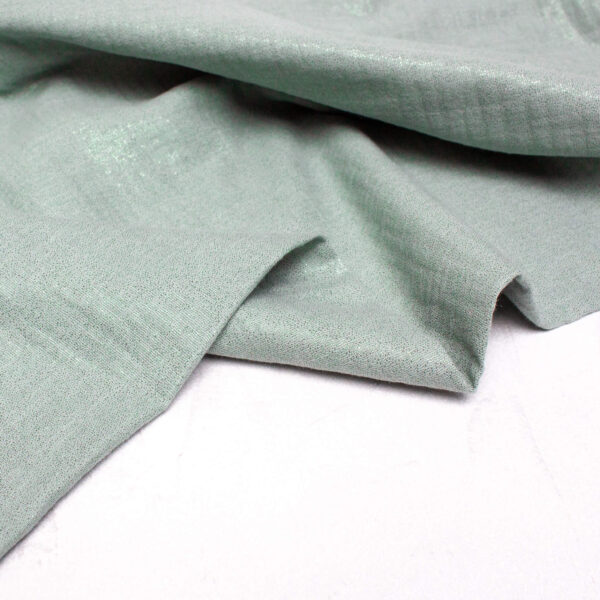 Double Gauze Fabric in Misty Sage Shimmer