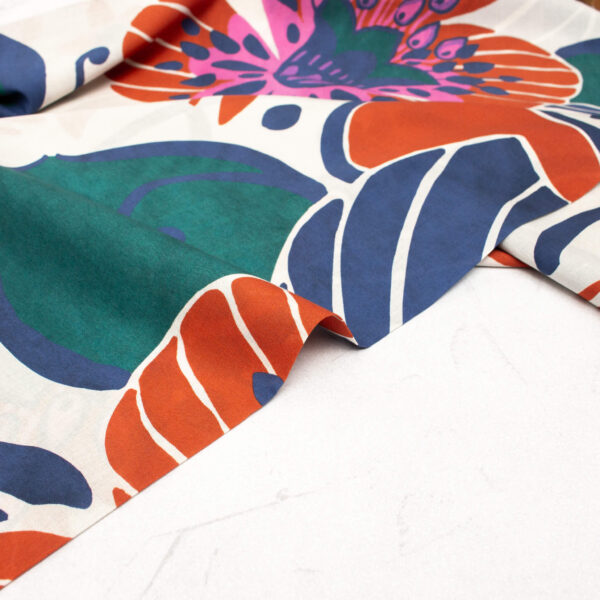 Atelier Jupe Soft Cotton Fabric in Abstract Floral Print