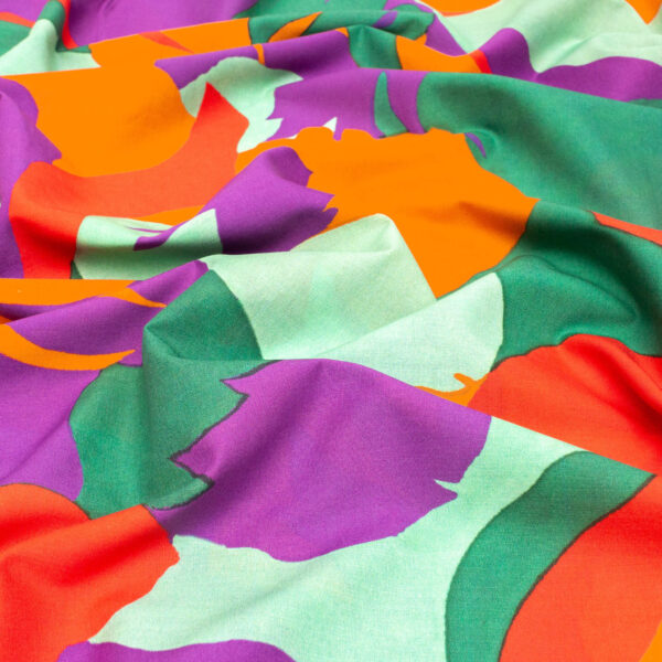 Atelier Jupe Soft Cotton Fabric in Modern Graphic Print