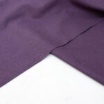 Washed Linen Cotton Blend Fabric in Aubergine