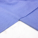 Washed Linen Cotton Blend Fabric in Blue Lavender