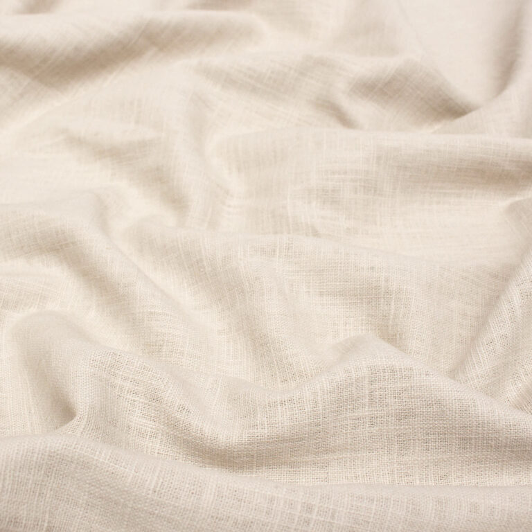 Ex-Designer Deadstock Washed Linen Fabric in Natural