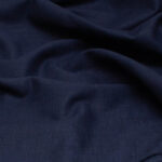 Ex-Designer Deadstock Washed Linen Fabric in Navy