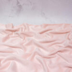 Organic Cotton Velour Fabric in Blossom Pink