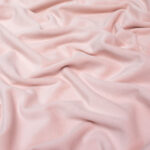Organic Cotton Velour Fabric in Blossom Pink