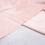 Organic Cotton Velour Fabric in Blossom Pink