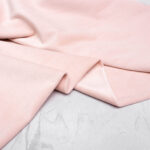 Organic Cotton Velour Fabric in Blossom Pink