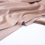 Organic Cotton Velour Fabric in Milk Tea