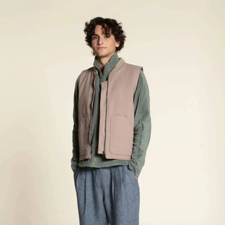 model wearing a vest