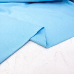 Organic Cotton Jersey Fabric in Arctic Blue