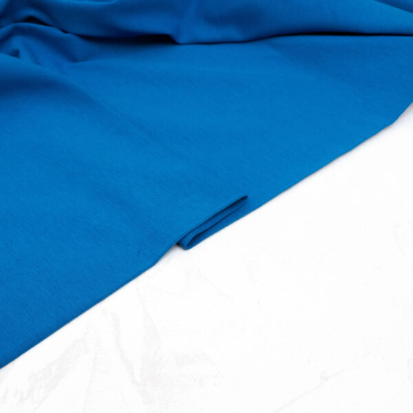Organic Cotton Jersey Fabric in Azure Blue