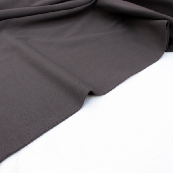 Organic Cotton Jersey Fabric in Dark Grey