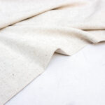 Viscose Linen Fabric in Oat with Speckles