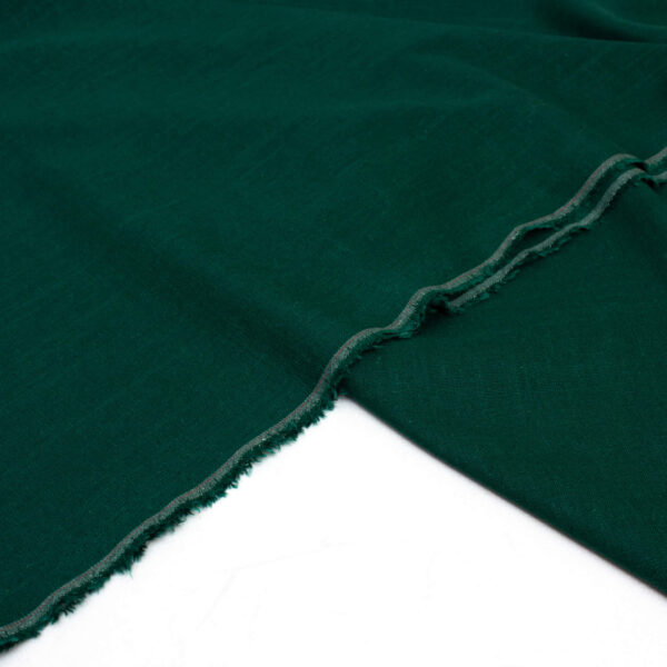 Viscose Linen Fabric in Forest Green