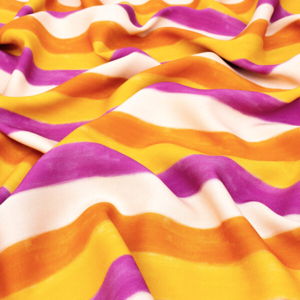 Cousette Sun Stripes EcoVero Viscose Fabric