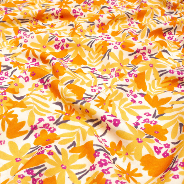 Cousette Sunflowers EcoVero Viscose Fabric