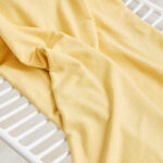 derby ribbed tencel jersey fabric in buttermilk yellow from meet milk