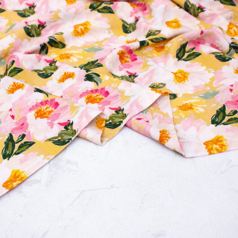 Maison Bloom Mood Rosa EcoVero Viscose Fabric