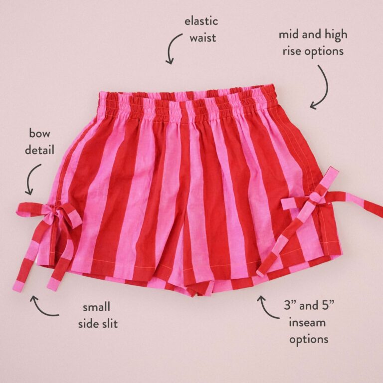 Matchy Matchy PDF Bow Boxer Shorts Sewing Pattern