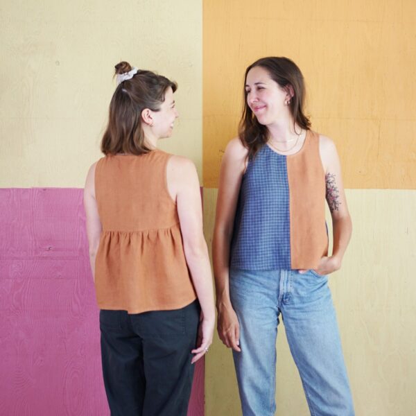 Peplum Split Tank Sewing Pattern