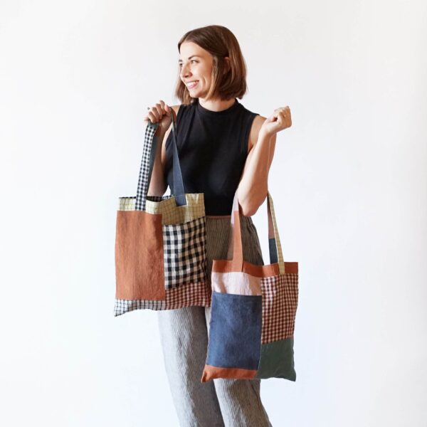 Matchy Matchy PDF Stash Pocket Tote Sewing Pattern