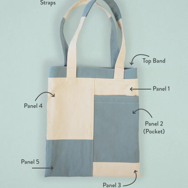 Matchy Matchy PDF Stash Pocket Tote Sewing Pattern