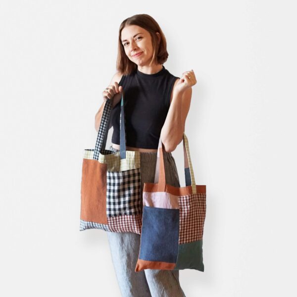 Matchy Matchy PDF Stash Pocket Tote Sewing Pattern