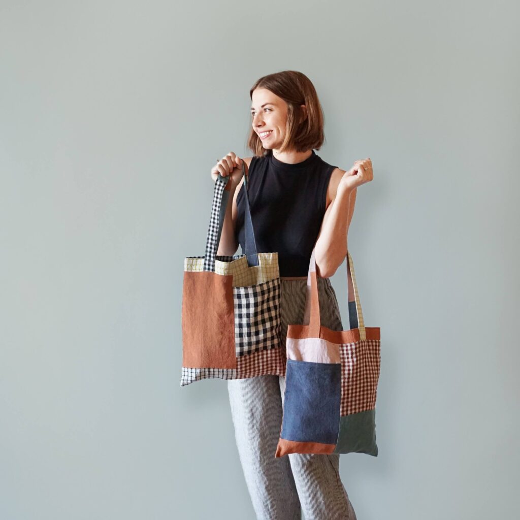 Matchy Matchy PDF Stash Pocket Tote Sewing Pattern