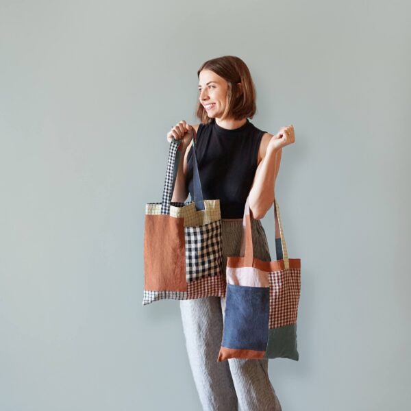 Matchy Matchy PDF Stash Pocket Tote Sewing Pattern