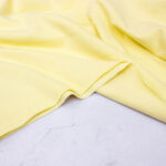 Extra Wide Organic Cotton Brushed Sweatshirt Fabric in Buttermilk Yellow