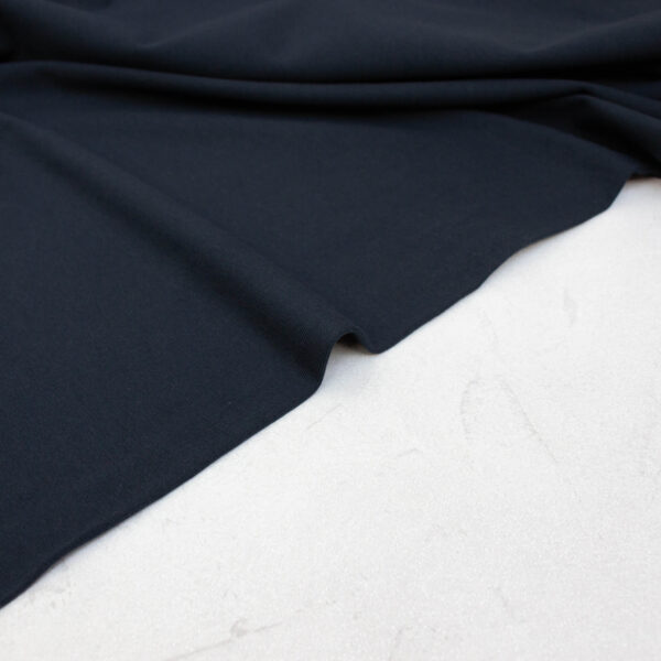 Organic Cotton Jersey Fabric in Dark Blue