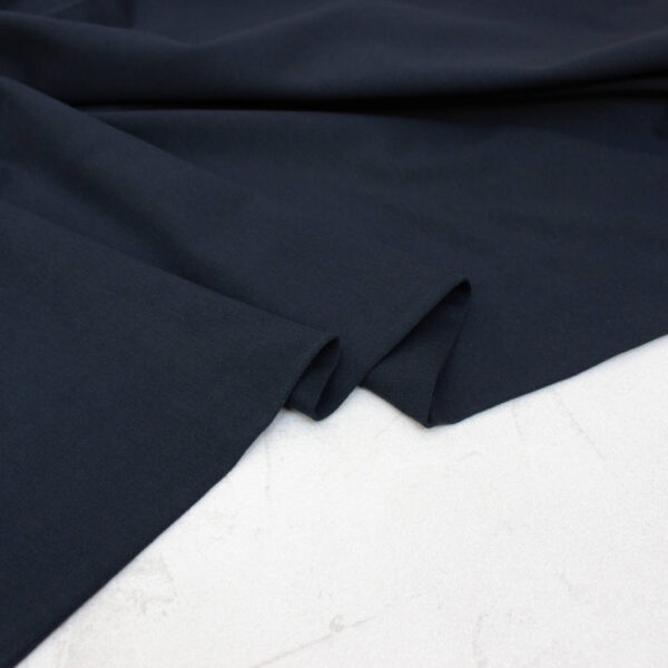 Organic Cotton Jersey Fabric in Dark Blue