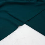 Organic Cotton Pique Fabric in Dark Petrol