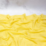 Organic Cotton Soft Tulle Fabric in Limoncello Yellow